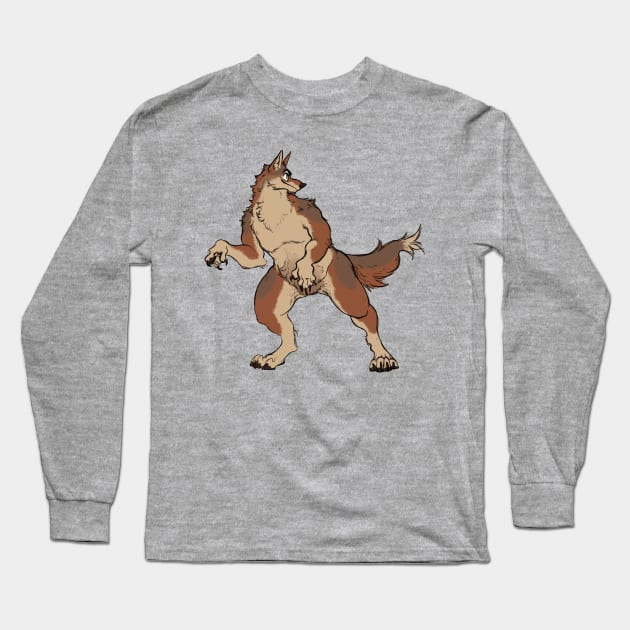 Werewolf Long Sleeve T-Shirt by Valen's Tee Den